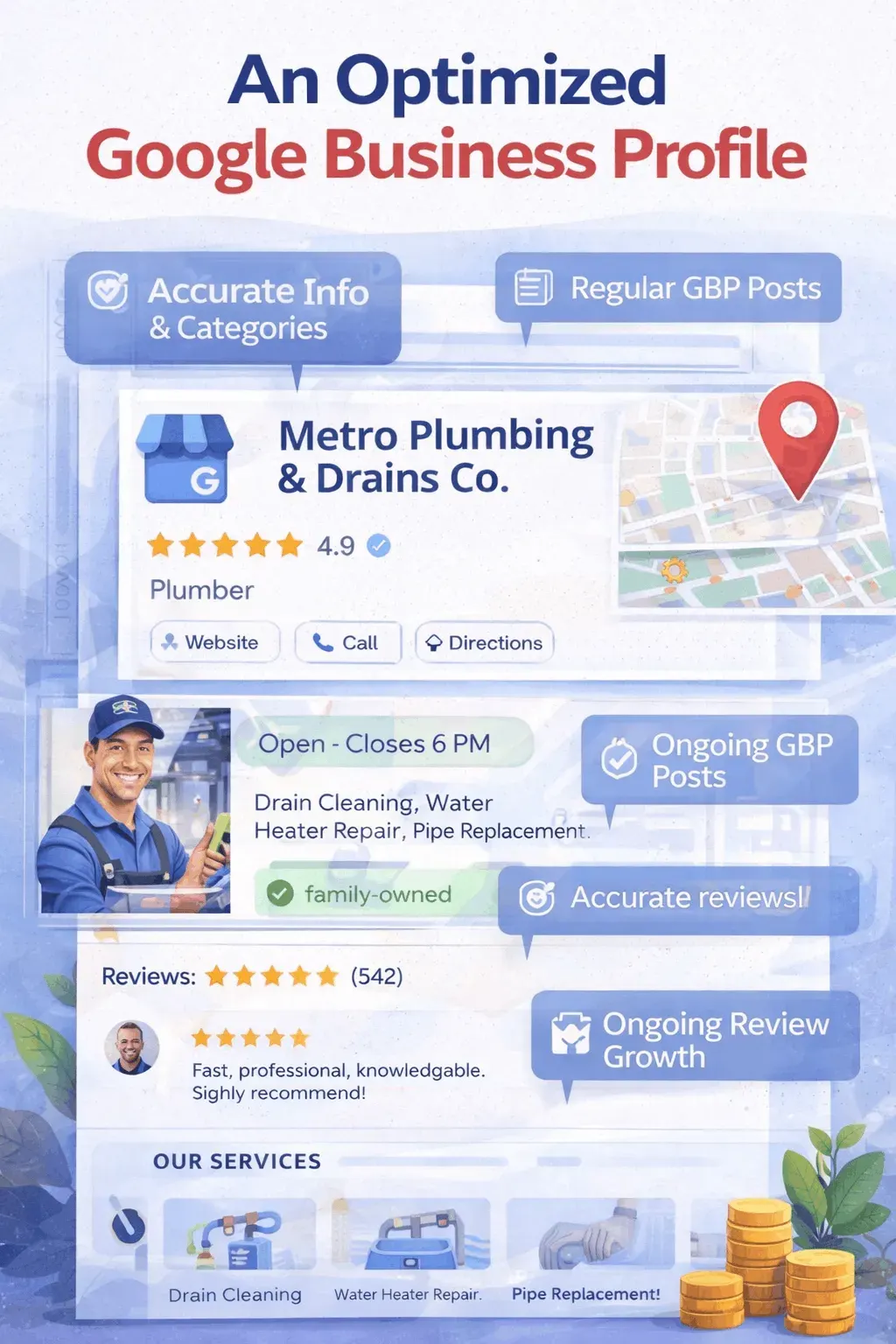 an optimized google business profile